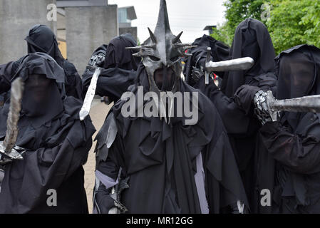 Excel, London, UK. 25th May 2018. Comic culture fans in cosplay at the MCM Comic-Con London at the Excel centre in Docklands. Credit: Matthew Chattle/Alamy Live News Stock Photo