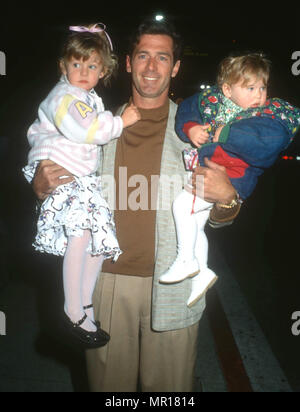 JACK SCALIA with his daughters Olivia Scalia and Jackie Stock Photo ...