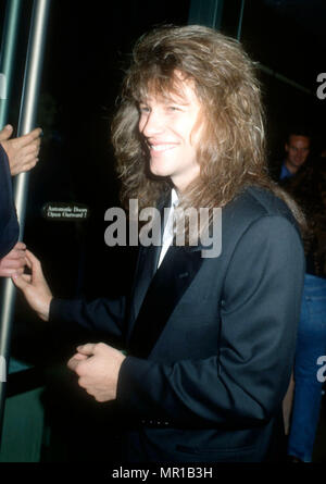 BEVERLY HILLS, CA - MARCH 7: Singer Jon Bon Jovi attends the 19th Annual American Film Institute (AFI) Lifetime Achievement Award Salute to Kirk Douglas on March 7, 1991 at Beverly Hilton Hotel in Beverly Hills, California. Photo by Barry KIng/Alamy Stock Photo Stock Photo