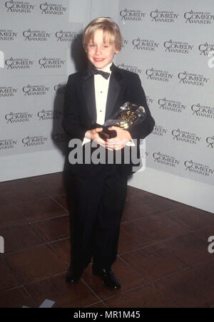 Macaulay Culkin American Child Actor 1990 In Stockholm Launching His 