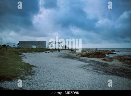 The beach of Cabo Polonio during dusk. Uruguay Stock Photo