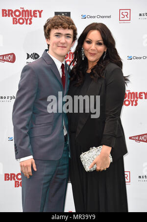Brenock O'Connor and Martine McCutcheon attending The Bromley Boys