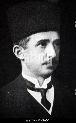 Photographic portrait of İsmet İnönü (1884-1973) a Turkish general, statesman and second President of Turkey. Dated 20th century Stock Photo