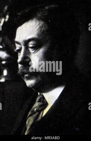 Photograph of Paul Painlevé (1863-1933) a French mathematician, statesman and former Prime Minister of France. Dated 20th century Stock Photo