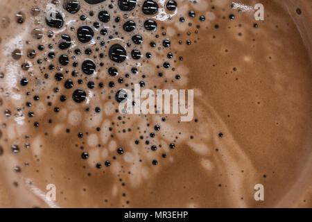 design element. macro - coffee cup bubbles closeup Stock Photo