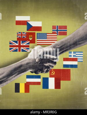 Allied propaganda poster Stock Photo - Alamy