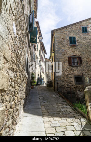 Nice way in cortona city Stock Photo