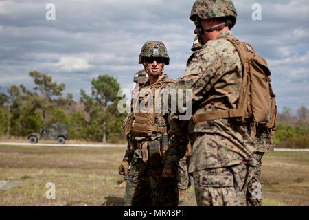 U.S. Marines with the School of Infantry-East (SOI-East) Sword Detail ...