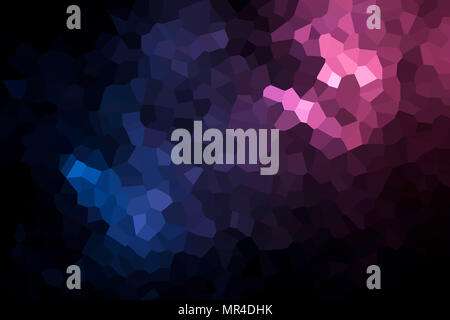 Abstract modern background with  geometric pattern from various  pink and blue polygons and triangles Stock Photo