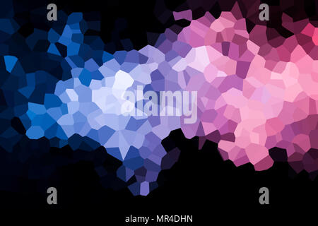 Abstract modern background with  geometric pattern from various  pink and blue polygons and triangles Stock Photo