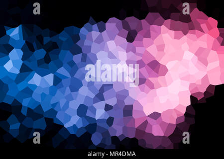 Polygon. A photograph of an  colorful modern  poly  pink and oblue abstract background Stock Photo