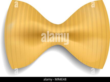 Fiocchi rigate mockup, realistic style Stock Vector