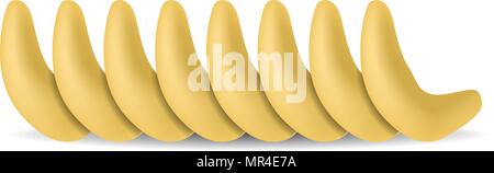 Fusilli pasta mockup, realistic style Stock Vector