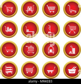 Cart types icons set, simple style Stock Vector Image & Art - Alamy