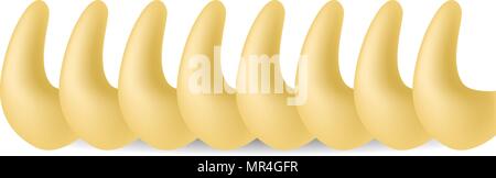 Rotini mockup, realistic style Stock Vector