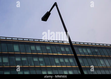 Office building and streetlight in Berlin, Germany. Stock Photo