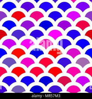 Traditional Japanese seamless pattern. Pink soft colored fish squama. Mermaid scales. Stock vector	 Stock Vector