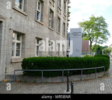 Photograph of the exterior of the German Resistance Memorial Centre (Gedenkstätte Deutscher Widerstand), a memorial and museum in Berlin. Part of the Bendlerblock, a complex of offices in Stauffenbergstrasse. It was here that Colonel Claus Schenk Graf von Stauffenberg (1907-1944) and other members of the failed 20 July 1944 plot that attempted to assassinate Adolf Hitler were executed. Dated 21st Century Stock Photo