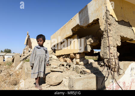 ETHIOPIA, Tigray, Zalembessa, border town to Eritrea, war damages from the ongoing conflict between Ethiopia and Eritrea Stock Photo