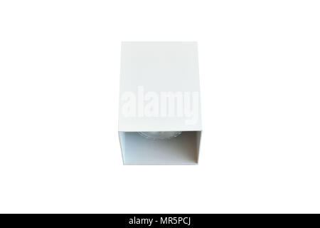 LED downlight isolated on white background Stock Photo