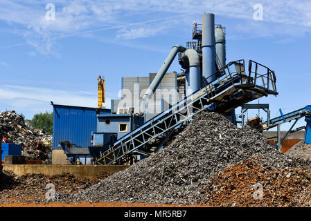 Sirmet in Perigueux, a recycling company specializing in the processing of ferrous scrap metals Stock Photo