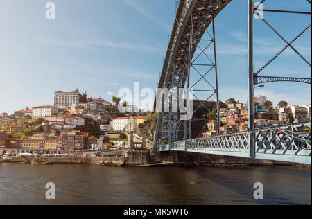 Dom Luis I Bridge Side View Stock Photo