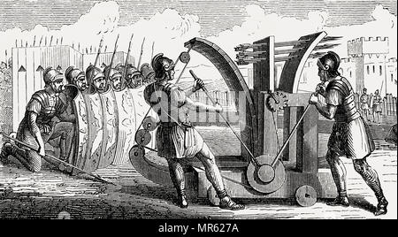 Ancient Roman ancient missile weapon Stock Photo