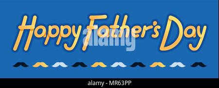Happy Fathers Day - Illustration for father day - logo and slogan for t-shirt, baseball cap or postcard, original bright letters. Stock Vector