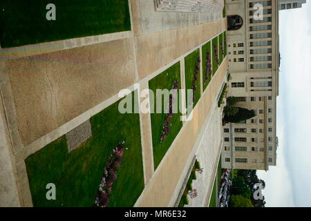 grounds of the Palais des Nations, United Nations Headquarters, Geneva, Switzerland. This was the home of the League of Nations, and is the present meeting place of the Conference on Disarmament. Stock Photo