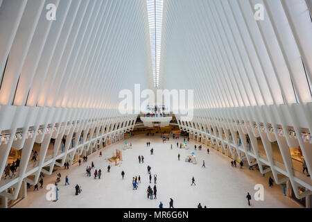 Oculus Subway Station, Ground Zero, World Trade Center, Manhattan, NYC, New York, USA Stock Photo