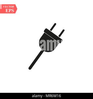Plugs icon on white background. Vector illustration. Stock Vector