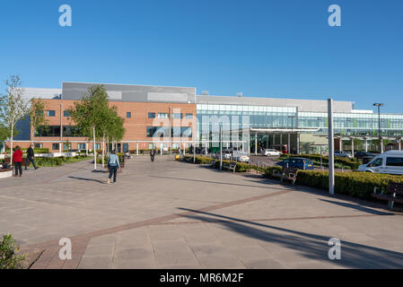 Entrance to Royal Stoke University Hospital Stock Photo