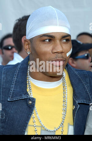 Nelly arrives at the 30th Annual AMAs held at the Shrine Auditorium in Los Angeles, CA, January 13, 2003.  Nelly02C Red Carpet Event, Vertical, USA, Film Industry, Celebrities,  Photography, Bestof, Arts Culture and Entertainment, Topix Celebrities fashion /  Vertical, Best of, Event in Hollywood Life - California,  Red Carpet and backstage, USA, Film Industry, Celebrities,  movie celebrities, TV celebrities, Music celebrities, Photography, Bestof, Arts Culture and Entertainment,  Topix, headshot, vertical, one person,, from the year , 2002, inquiry tsuni@Gamma-USA.com Stock Photo