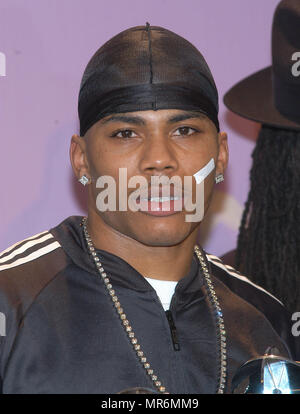 Nelly backstage at the 2002 Fox Billboard Music Awards held at the MGM Grand Hotel in Las Vegas, NV., December 9, 2002.Nelly03 Red Carpet Event, Vertical, USA, Film Industry, Celebrities,  Photography, Bestof, Arts Culture and Entertainment, Topix Celebrities fashion /  Vertical, Best of, Event in Hollywood Life - California,  Red Carpet and backstage, USA, Film Industry, Celebrities,  movie celebrities, TV celebrities, Music celebrities, Photography, Bestof, Arts Culture and Entertainment,  Topix, headshot, vertical, one person,, from the year , 2002, inquiry tsuni@Gamma-USA.com Stock Photo