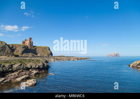 Tantallon Castle near North Berwick in East Lothian Scotland. Stock Photo