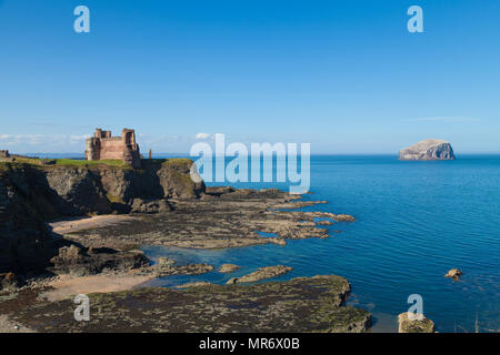 Tantallon Castle near North Berwick in East Lothian Scotland. Stock Photo