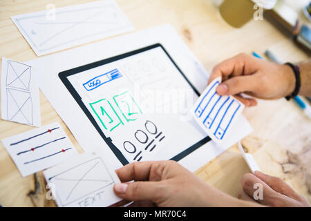 UX designers working Stock Photo