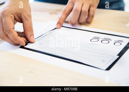 UX designer working Stock Photo