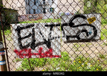 Graffiti from around New York City, Brooklyn and Manhattan. Stock Photo