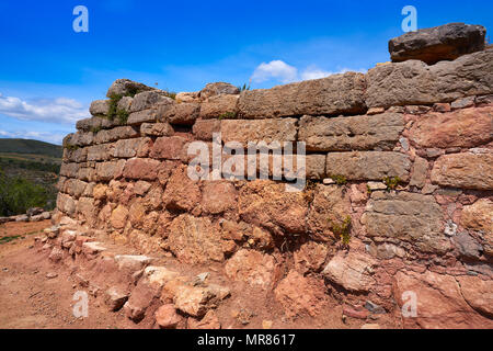 Torrejon de Gatova ruins of Iberians in Spain from V to II century before Christ Stock Photo