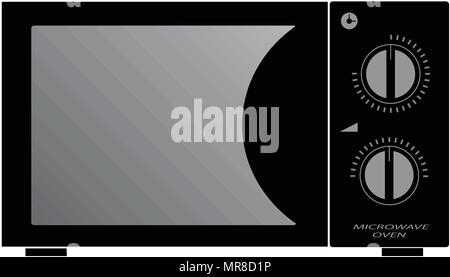 Microwave oven mechanic vector illustration isolated on white Stock Vector