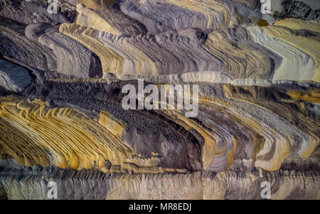 Stone quarry aerial view Stock Photo