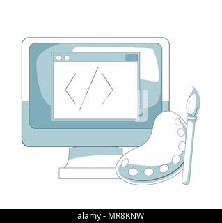 Digital graphic design Stock Vector