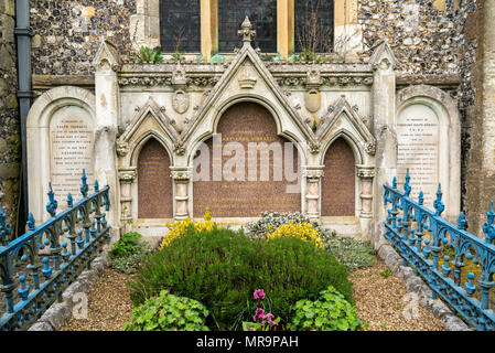Memorial to Benjamin Disraeli in Hughenden, Buckinghamshire Stock Photo