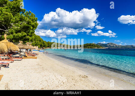 Platja de Formentor - beautiful beach at cap formentor, Mallorca - Spain Stock Photo