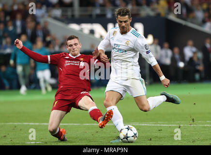 L-R) Andy Robertson (Liverpool), Luka Modric (Real), MAY 26, 2018