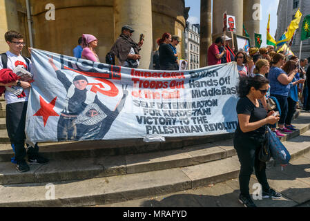 Supporters of the UK Communist Party march in Whitehall during the TUC ...