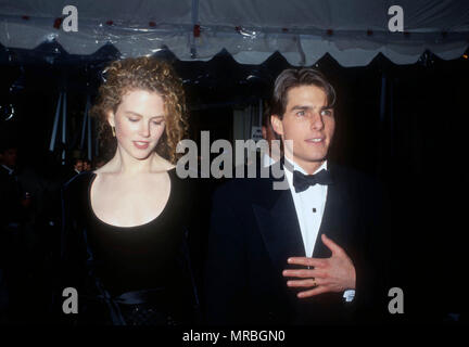 LOS ANGELES, CA - MARCH 25: (L-R) Actress Nicole Kidman and actor Tom Cruise attend the 63rd Annual Academy Awards on March 25, 1991 at Shrine Auditorium in Los Angeles, California. Photo by Barry King/Alamy Stock Photo Stock Photo