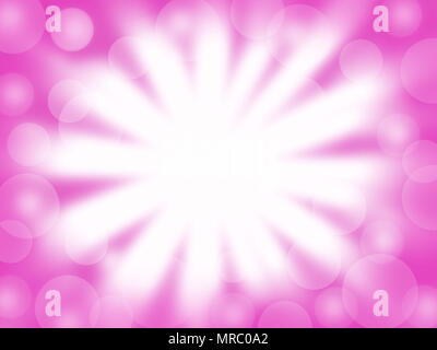 Abstract lighting white color and bokeh on pastel color copy space background Stock Photo
