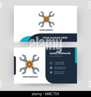appliance repair, business card design template, Visiting for your company, Modern Creative and Clean identity Card Vector Stock Vector